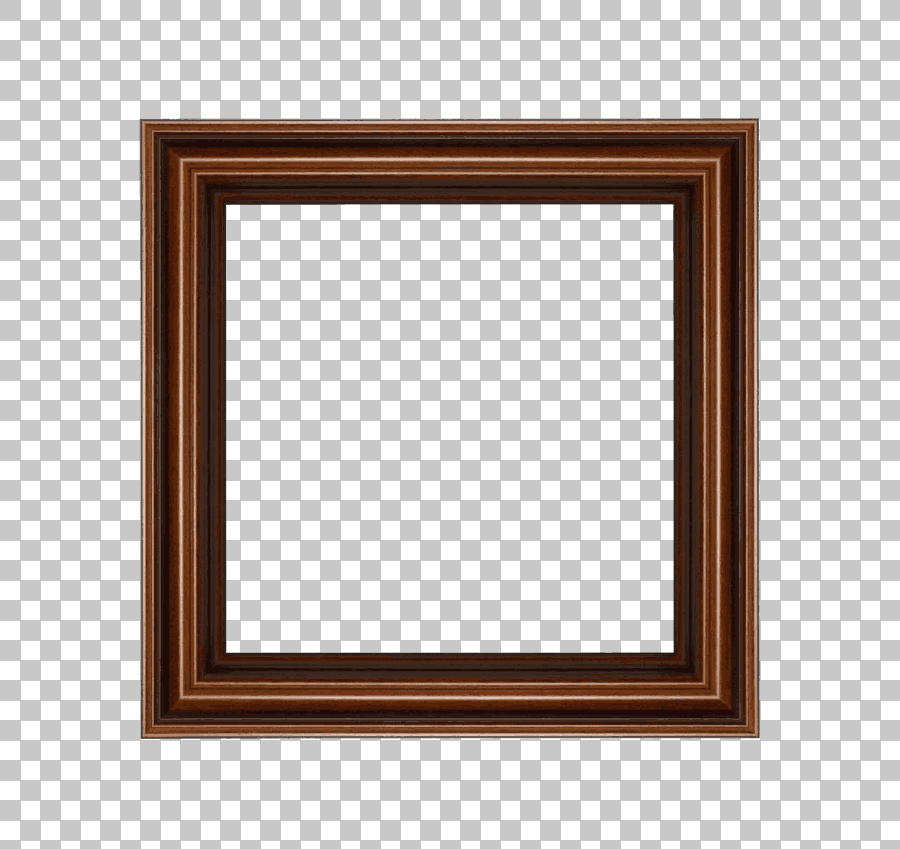 Dark Wood and Golden Frame